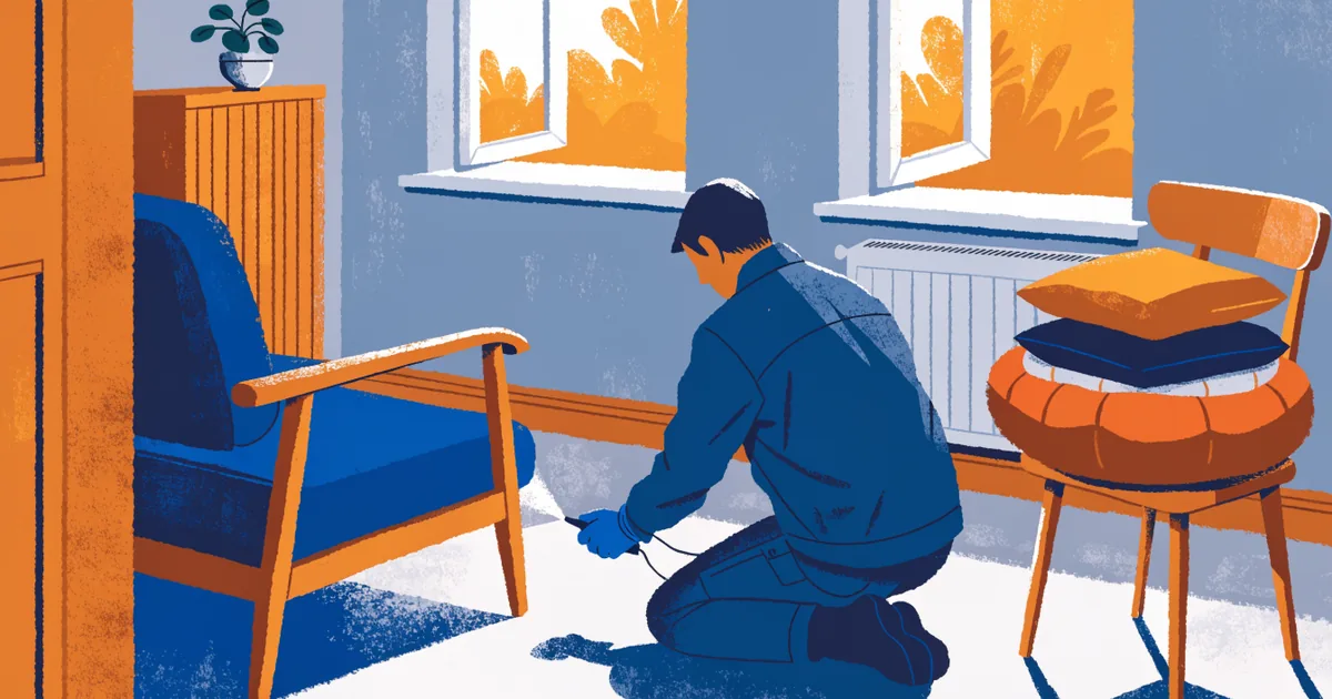 Fachbetrieb behandelt Teppichränder und Sockelleisten gegen Flöhe
